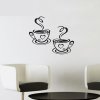 Dekorační nálepka na zeď- šálek kávy