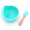 Kuchyně - dětská silikonová miska s lžičkou pro děti - miska - dětské nádobí - výprodej skladu