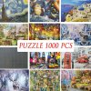 Puzzle - puzzle s různými obrázky 1000ks - puzzle jigsaw - vánoční dárek