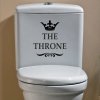 Vtipná samolepka na toaletu - Throne