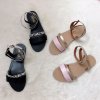 Boty - sandály - dámské boty - dámské letní sandálky zdobené pásky - dámské sandály
