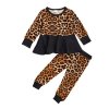 Dětské oblečení - dětský set oblečení pro holčičku v leopardím stylu - dárky pro děti - trička s potiskem