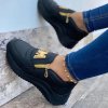 Boty - dámské boty - dámské pohodlné nazouvací boty se zlatým zdobením - dámské tenisky - slevy dnes