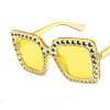 Brýle - velké módní sluneční brýle zdobené kamínky - sluneční brýle - výprodej skladu