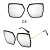 Brýle - velké módní sluneční brýle se zlatými detaily - sluneční brýle - slevy dnes