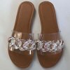 Boty - pantofle - dámské boty -  dámské nádherné letní pantofle zdobené přeskou - dámské pantofle