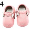 Dětské oblečení - boty - dětské novorozenecké  boty pro holčičku v růžových barvách - dětské capáčky