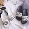 Boty - dámské boty - dámské letní pohodlné pantofle s potiskem ornamentů - dámské pantofle - pantofle