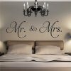 Samolepící dekorace na zeď - Mr&Mrs - SLEVA 70% (Barva Černá)