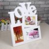 Dřevěný dekorační rámeček na fotky - LOVE