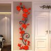Luxusní dekorativní květina na zeď - různé barvy - SLEVA 80% (Barva Červená)
