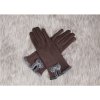 Zimní dámské rukavice s mašličkou - SLEVA 60% (Barva Šedá)