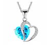 Luxusní dámský náhrdelník - různé barvy - SLEVA 25% (Barva Tmavě modrá)