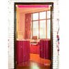 Provázkové záclony do bytu se třpytícím efektem v několika barvách