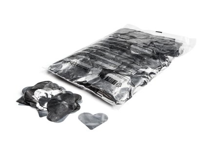 hearts metallic silver