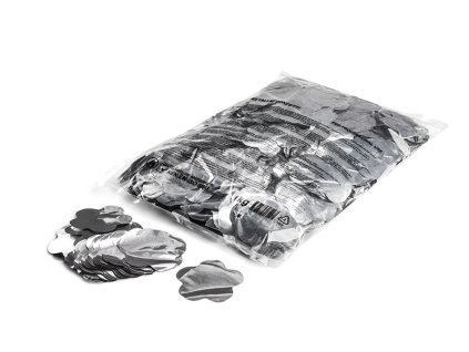 flowers metallic silver