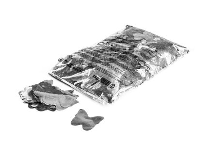 butterflies metallic silver
