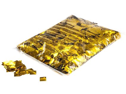 Metalické konfety čtverečky zlaté