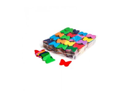 Papírové konfety motýlci - vícebarevné