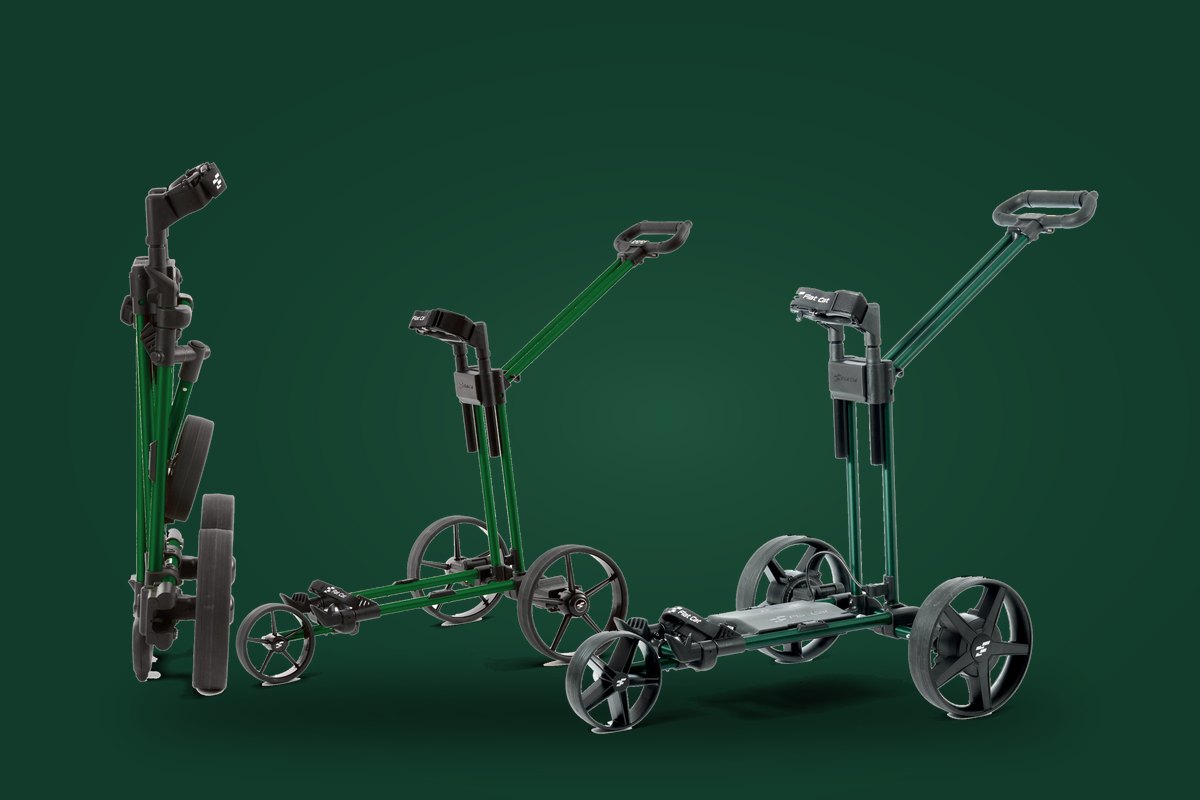 Elektrické golfové vozíky Flat Cat Limited Edition v barvě British Racing Green