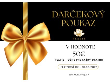 Darčekový poukaz v hodnote 50 €