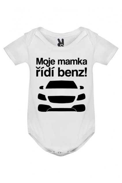 dětské bodyčko mercedes benz mamka bílé