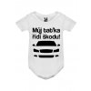 dětšké bodyčko škoda taťka bílé