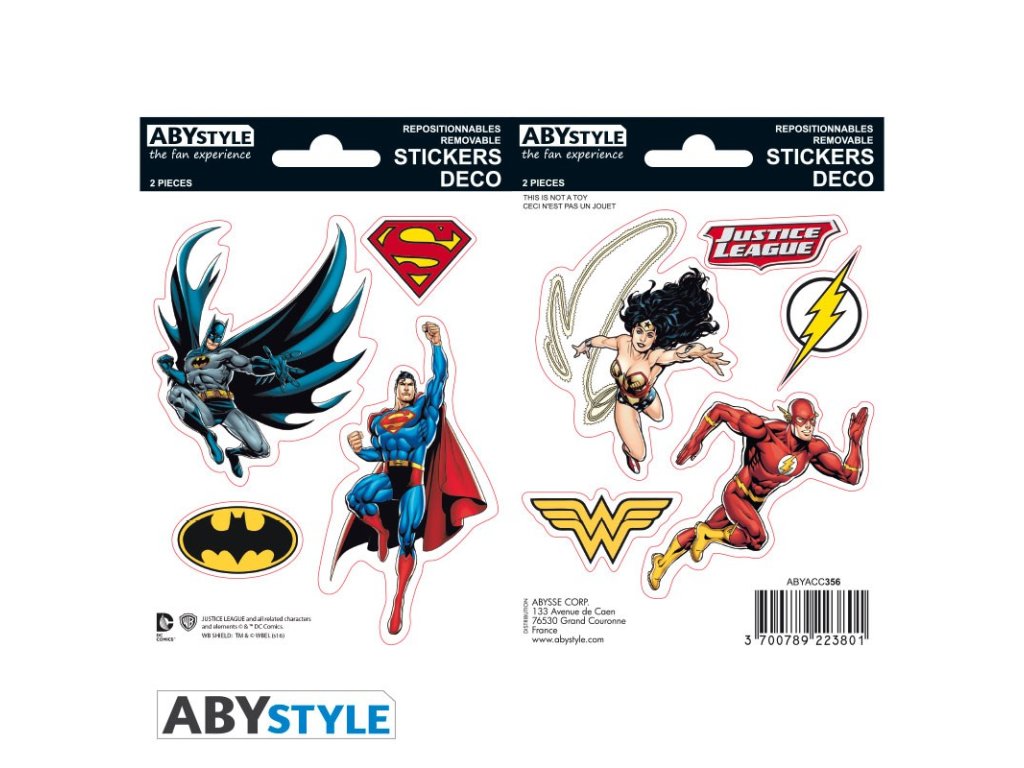 Samolepky DC Comics - set 9 kusů - Fleknet