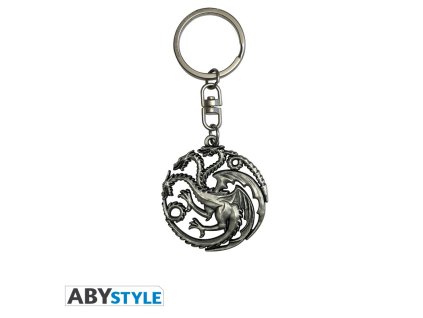 game of thrones keychain 3d targaryen x2