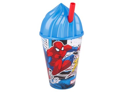 Kelímek s brčkem 430 ml - "Streets", Spiderman 5