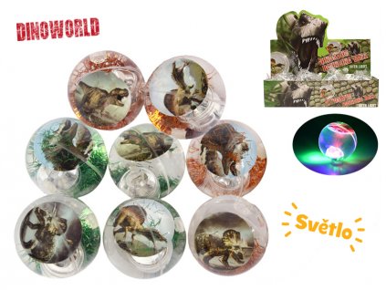 Dinoworld hopík dinosaurus 6,5cm na baterie se světlem