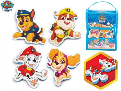 Paw Patrol pěnové puzzle do vany v taštičce