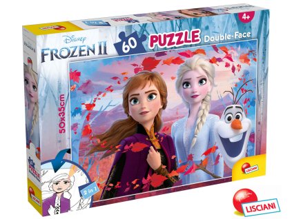 FROZEN II Puzzle 60 oboustranné 50x35 cm 2v1