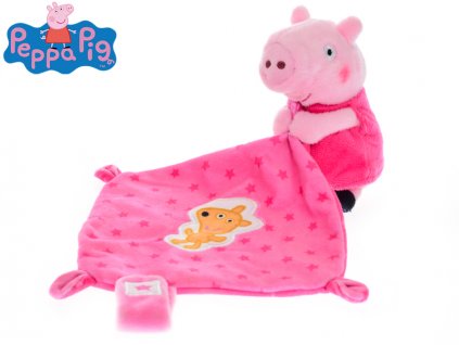 Peppa Pig Peppina usínáček 11cm plyšový růžový 0m+