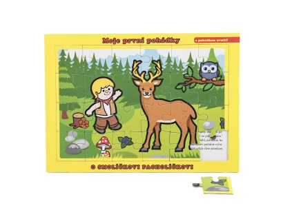 Puzzle deskové O Smolíčkovi Pacholíčkovi 26x17cm 24 dílků Moje první pohádky