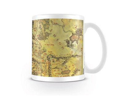 Hrnek Pán prstenů - Mapa Středozemě