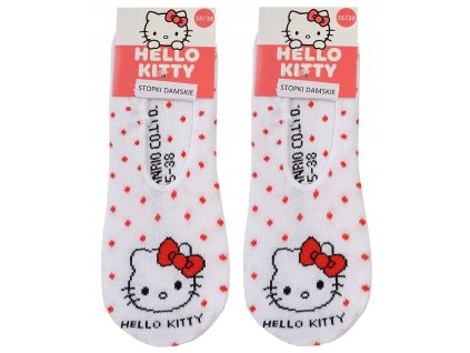 ponozky kratke hello kitty bile