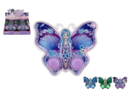 vodni hra hlavolam 13x11cm plast motyl 3 barvy 12ks v boxu