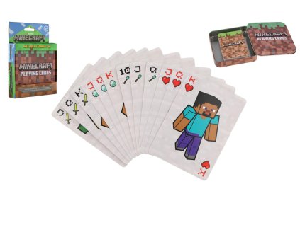 hraci karty minecraft v krabicce 11x15 5x2 5cm