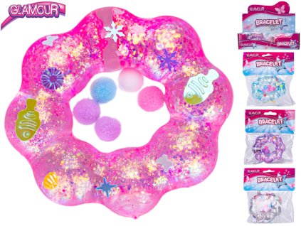 glamour naramek strecovy 8 5cm s flitry a doplnky 4barvy v sacku 12ks v dbx