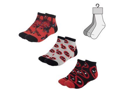 ponozky deadpool 3 pary