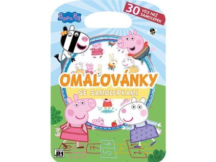 omalovanky se samolepkami prasatko peppa