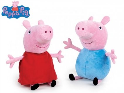 Plyšový Peppa Pig/George 26 cm