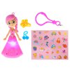Panenka 9,5cm vonící a svítící šaty na baterie s kufříkem a doplňky