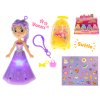 Panenka 9,5cm vonící a svítící šaty na baterie s kufříkem a doplňky