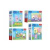 minipuzzle minimaxi 20 dilku prasatko peppa peppa pig 4 druhy v krabicce 11x8cm 24ks v boxu