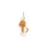 kralik privesek plys 7x10cm hnedo bily 0m 3
