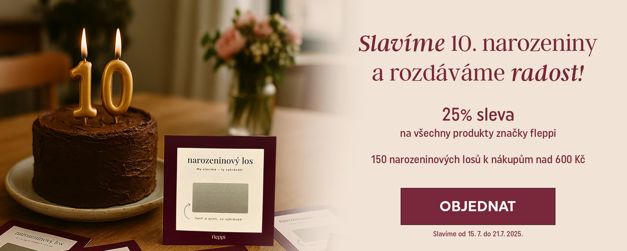 Slavíme 10 let - dárky dostáváte vy!