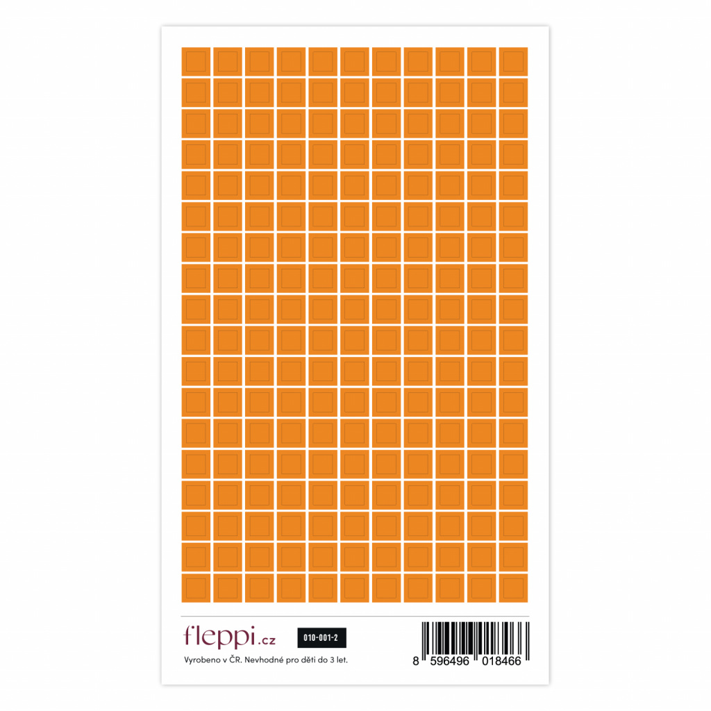 Color coding kolekce | oranžová – čtverečky