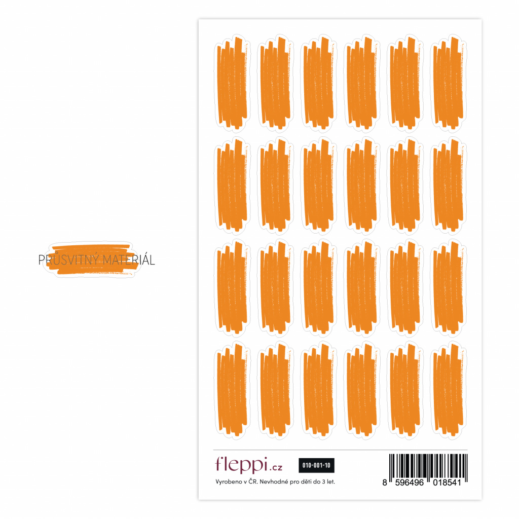 Color coding kolekce | oranžová – čmárance průsvitné